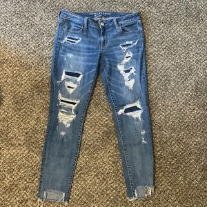 American Eagle Super Low Crop Jegging